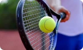 racquet and tennis ball